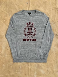 Image 2 of APC LONG SLEEVE FLOCK PRINT T-SHIRT (1) 