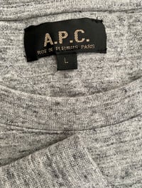 Image 5 of APC LONG SLEEVE FLOCK PRINT T-SHIRT (1) 