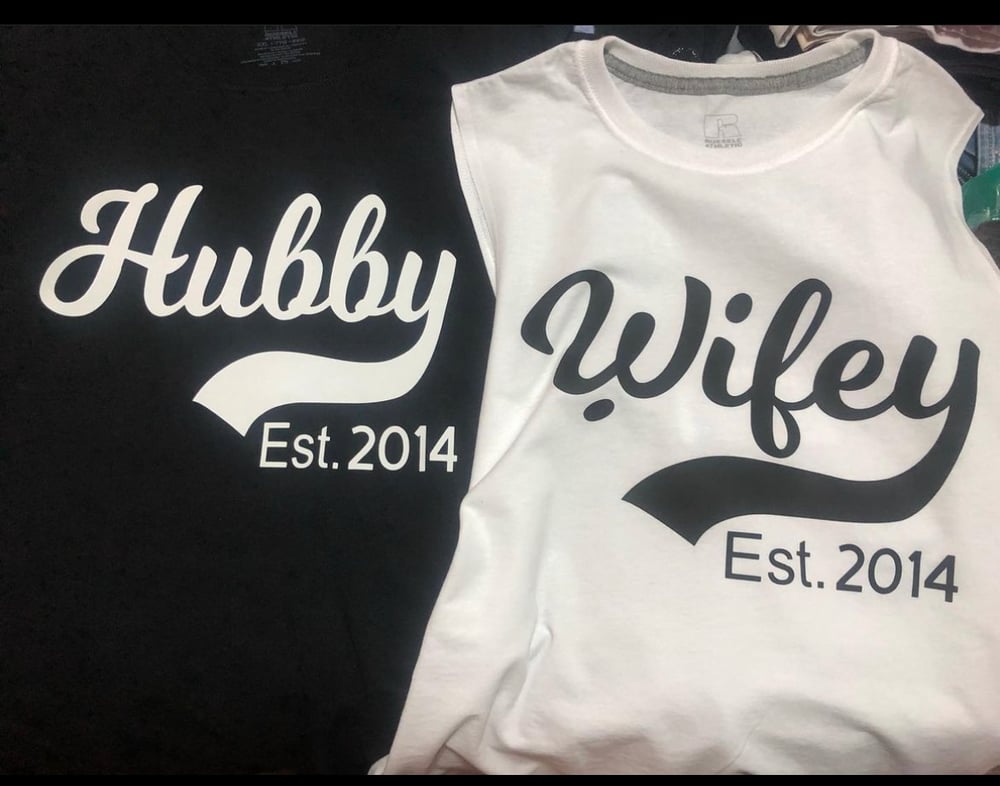 Image of Hubby / Wife Shirts