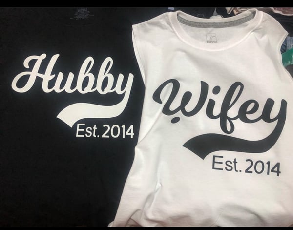 Image of Hubby / Wife Shirts
