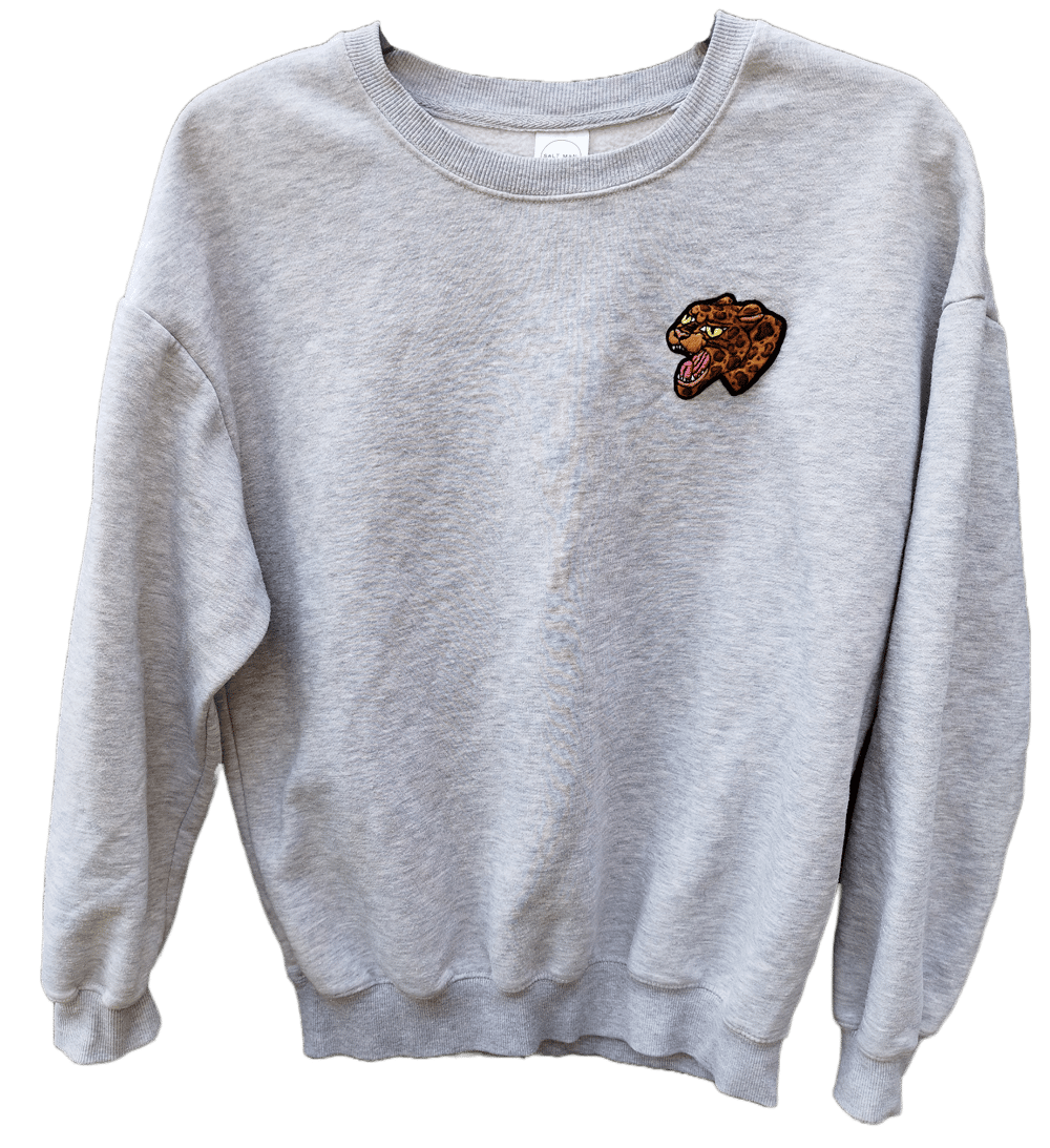 Image of leopard head vintage jumper
