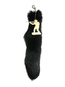 Image of Black UFG Fox Tail Keychain