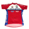 Vintage 90s Ralph Lauren Polo Sport Cycling Jersey - Red