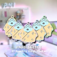 Jinbei Sketch Sparkly Sticker