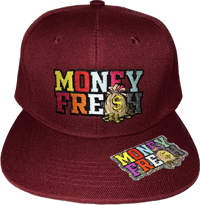 FLAT BILL VINTAGE SNAPBACK BURGUNDY 