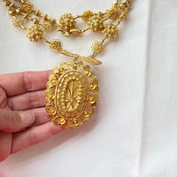 Image 3 of SILVER GOLD GILT NECKLACE