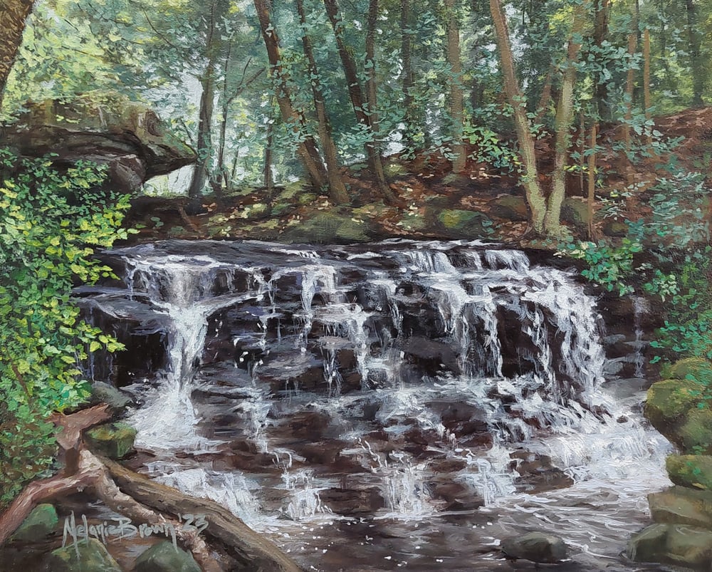 Image of "Leesburg Falls" 8×10