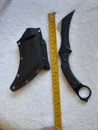 Image 3 of Modern Tactical Karambit Stainless Steel K10 Kydex Plastic Sheath Outdoor Camping Hunting