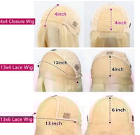 Image 4 of Blonde Deep Wave 13x4 Lace Front Wig 