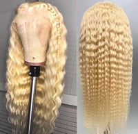 Image 1 of Blonde Deep Wave 13x4 Lace Front Wig 