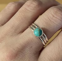 Image 2 of TURQUOISE STACKER RING