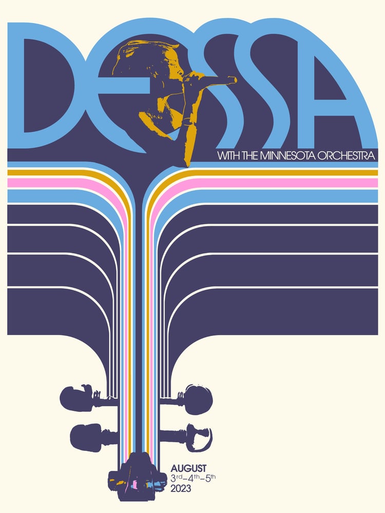 Image of Dessa 2023 Minnesota Orchestra poster - signed