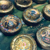 Image 2 of Haptic Coin Ulte in Mokume Melted Crayons