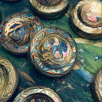 Image 3 of Haptic Coin Ulte in Mokume Melted Crayons