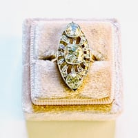 Image 1 of PLATINUM SET DIAMOND RING