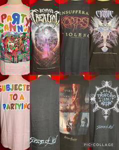 Image of Officially Licensed Party Cannon/Beyond Creation/Korpse/Cynic Cover Art/Artwork Shirts!!