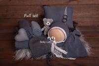 Newborn photo set grey