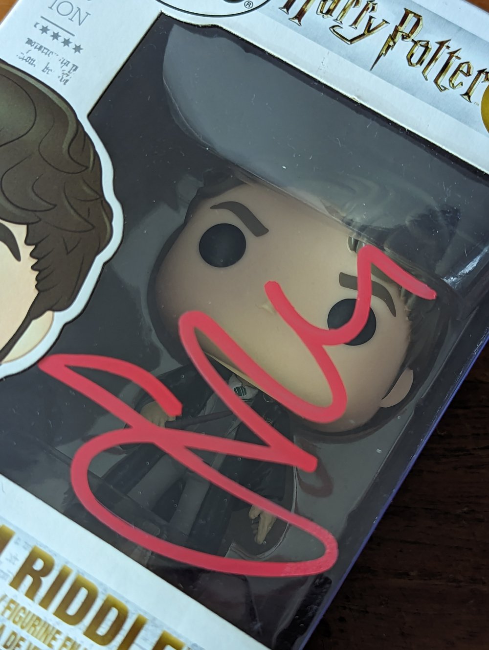 Harry Potter Tom Riddle Signed Funko Pop