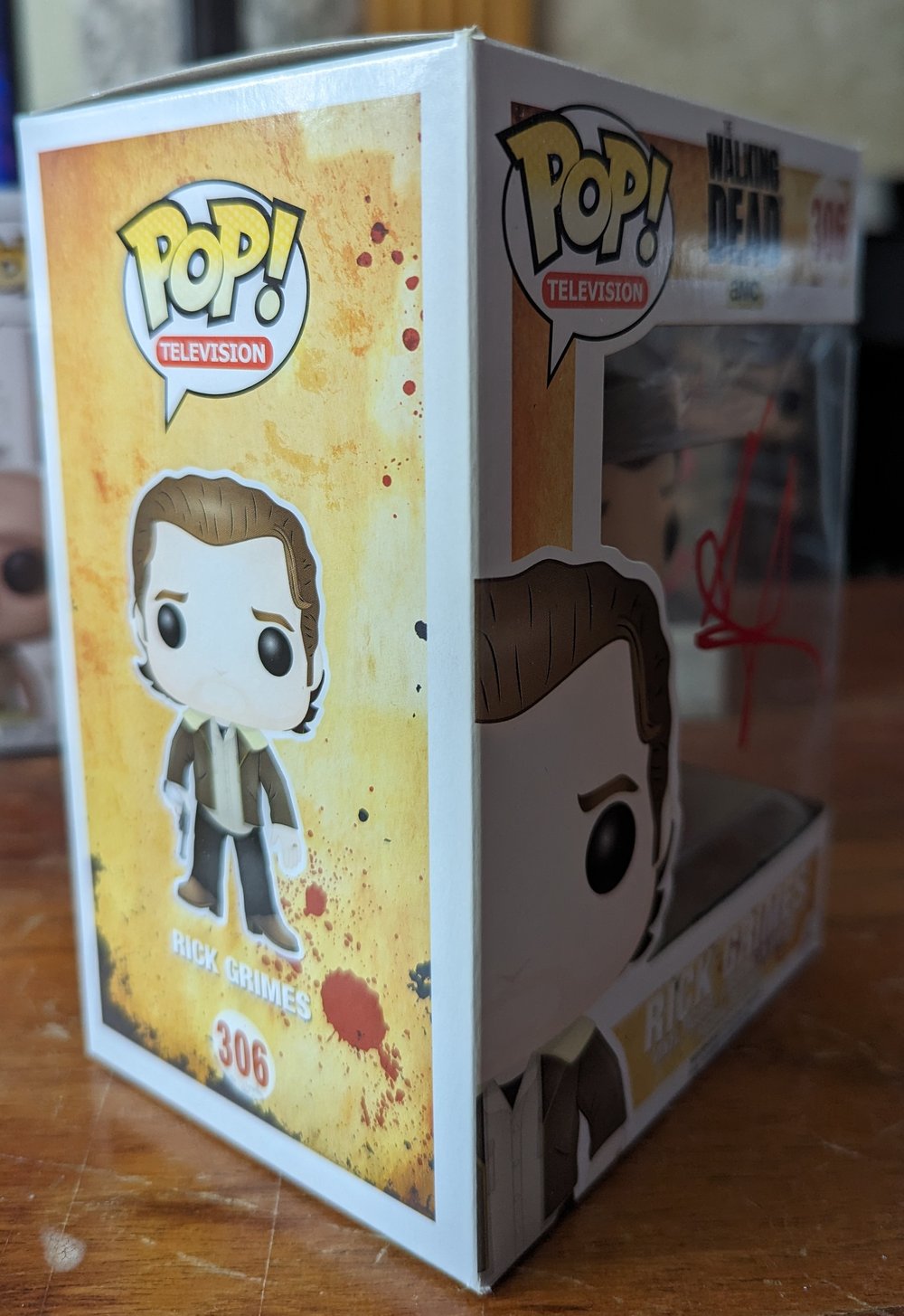 Andrew Lincoln Rick Grimes Walking Dead Signed Funko Pop