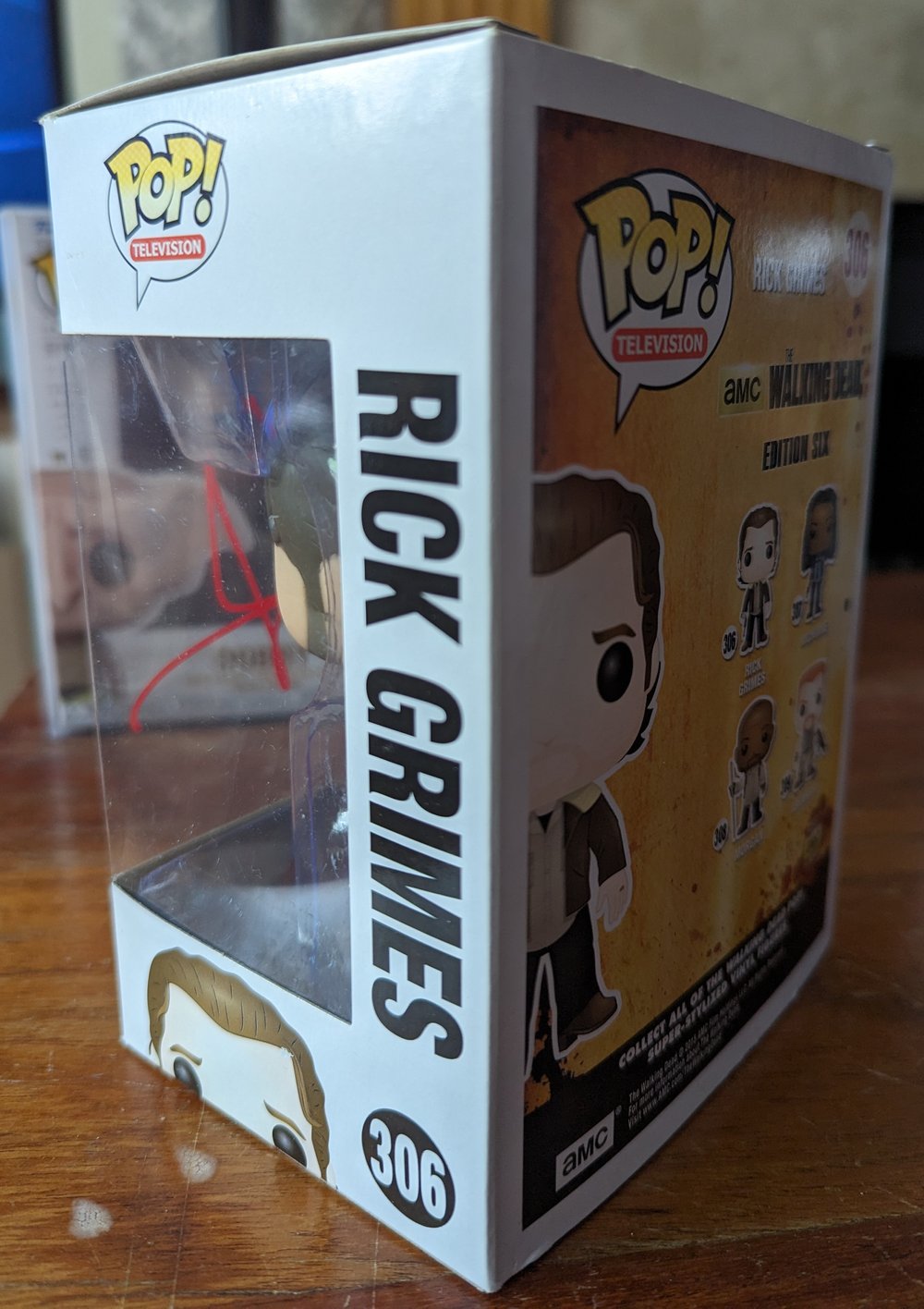 Andrew Lincoln Rick Grimes Walking Dead Signed Funko Pop