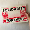 Solidarity Forever! a3 riso print