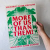 More of us than them! a3 riso print