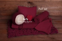 Image 2 of Newborn photo set Macrame Red