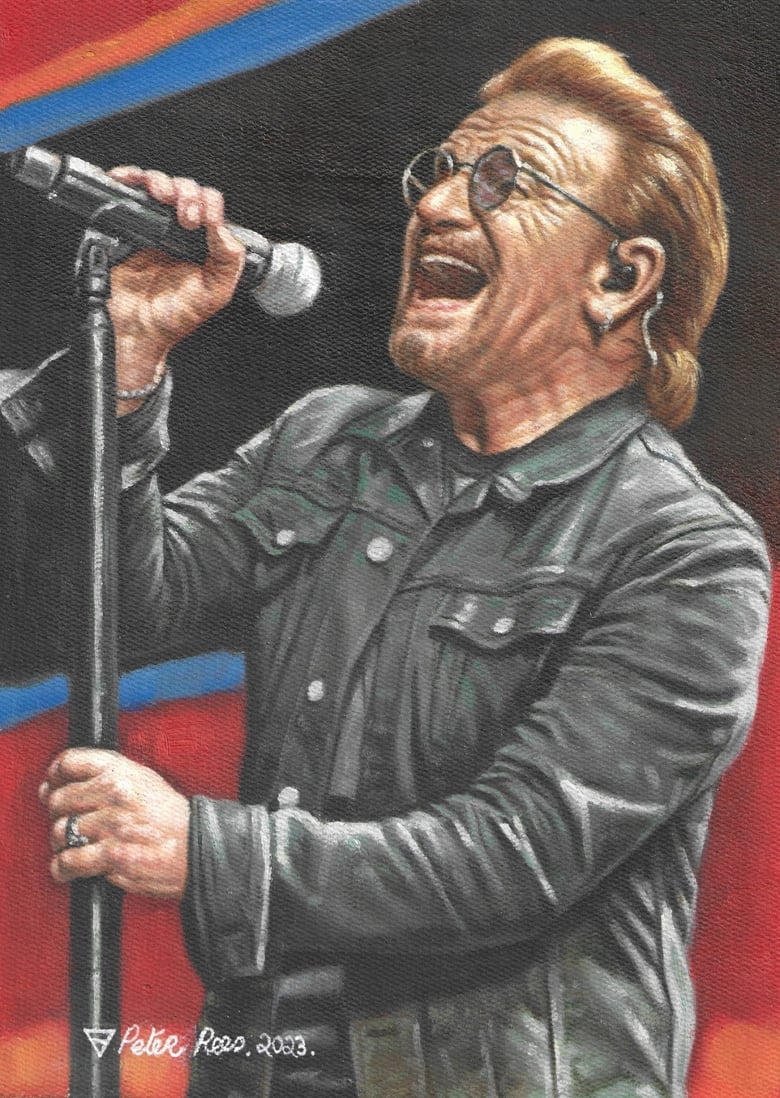 Image of Bono( U2) Limited edition A4 artprint 