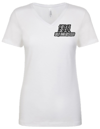 Image 1 of WHITE LET'S RACE V-NECK