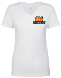 Image 2 of WHITE LET'S RACE V-NECK