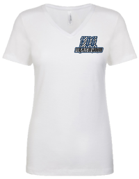 Image 3 of WHITE LET'S RACE V-NECK