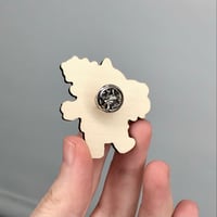 Image 3 of Full Oni Demon - Yokai Wooden Pin Badge
