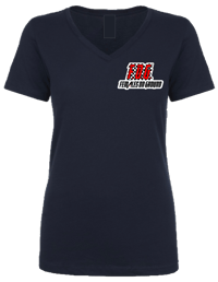 Image 1 of BLACK V-NECK LETS RACE