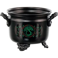 Metal Cauldron w/Print Tree of Life