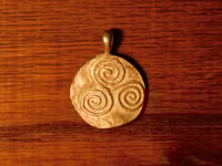 Image of Silver Triple Spiral Pendant