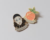 PIERROT PEACH enamel pins (set of 2)