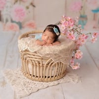 Image 4 of Newborn photo set macrame ivory