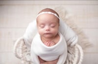 Image 2 of Newborn photo set rainbow brown
