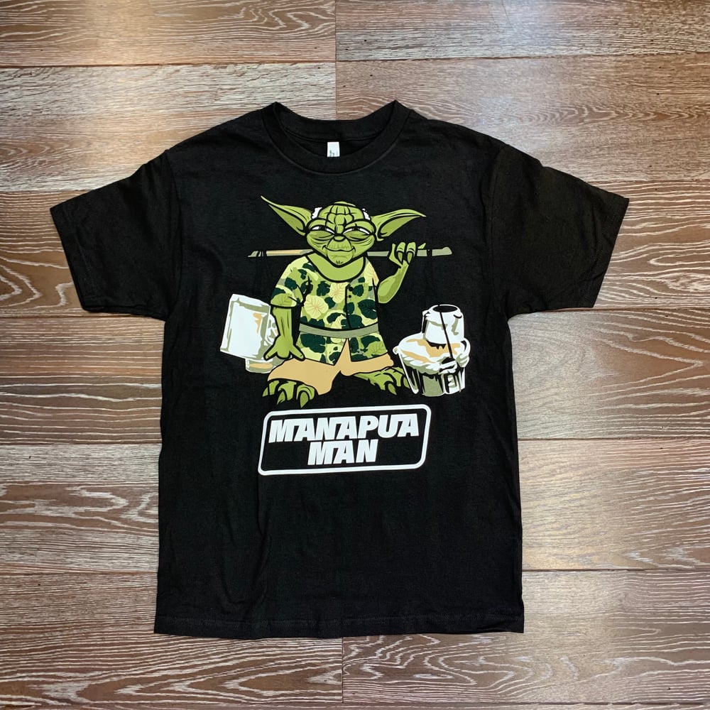 Image of Manapua Yoda Black Men's T-shirt