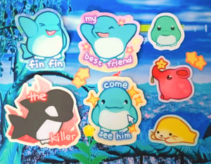 Image of finfin stickers