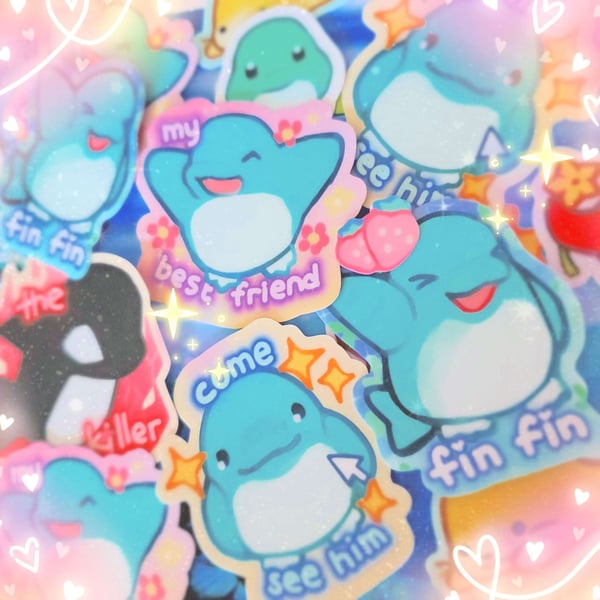 Image of finfin stickers