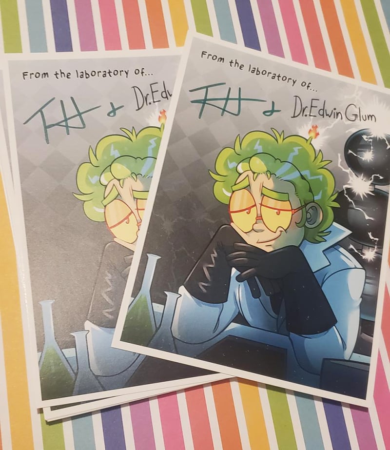 Edwin print signed by his voice actor!