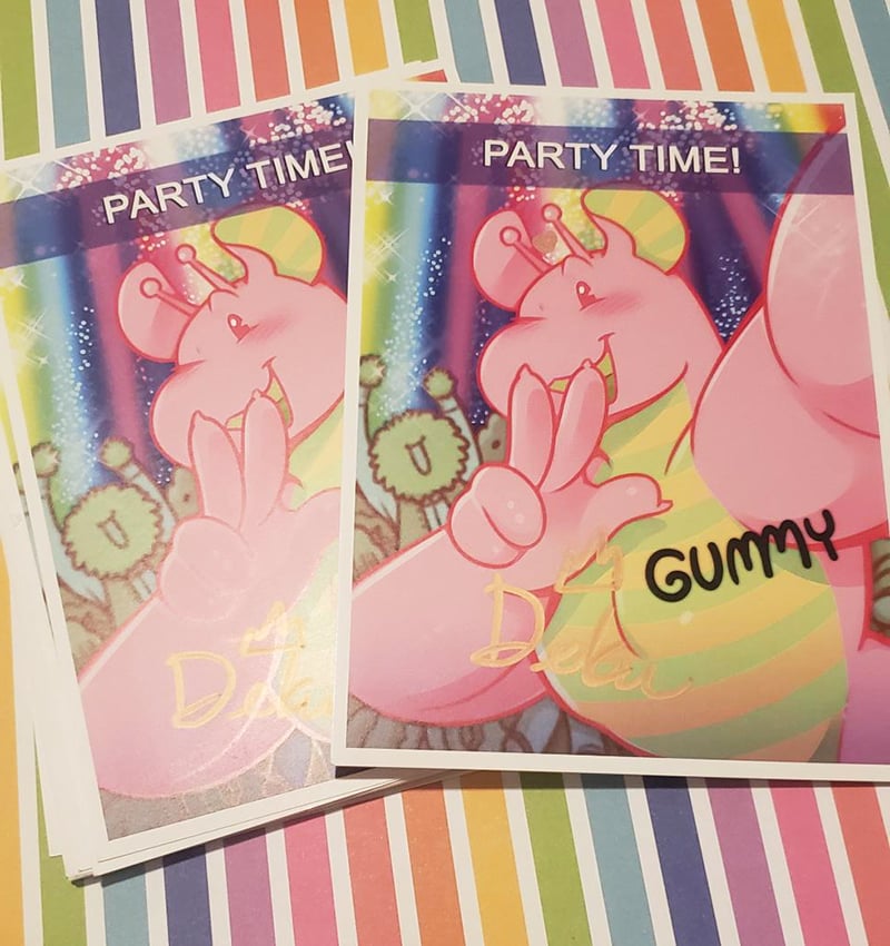 Gummy print signed by their voice actor!