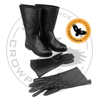 Image 4 of Xwing Black Booties and OT TIE Gloves Combo