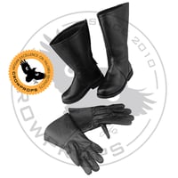 Image 5 of Xwing Black Booties and OT TIE Gloves Combo