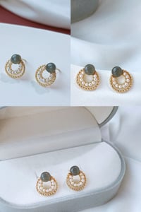 Image 1 of 优雅耳钉 elegant ear studs