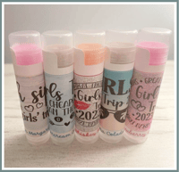 Image 2 of Girls Trip Lip Balm Organic Party Favors