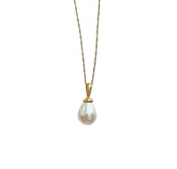 Image 1 of Shell Pearl Drop Necklace