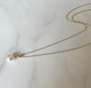Shell Pearl Drop Necklace