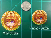 Image 3 of Team Fox - 2" Vinyl Stickers